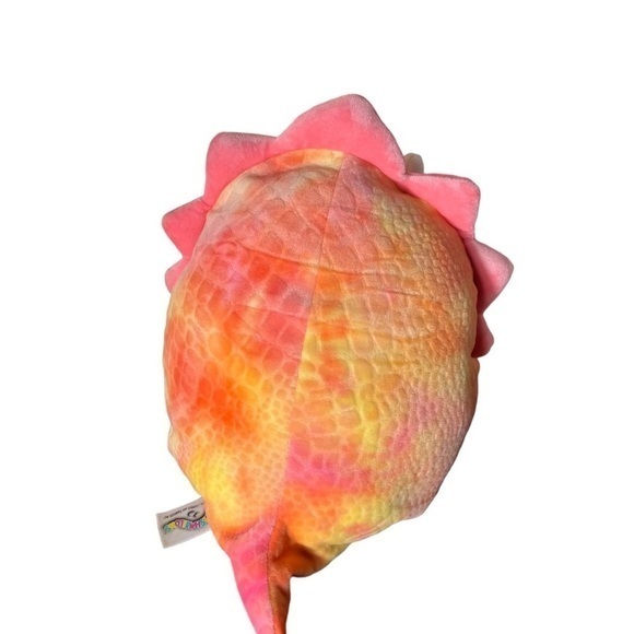 Squishmallows Trinity The Pink T-Rex Dinosaur 8" Plush Textured Tie-dye NWT - Picture 2 of 5